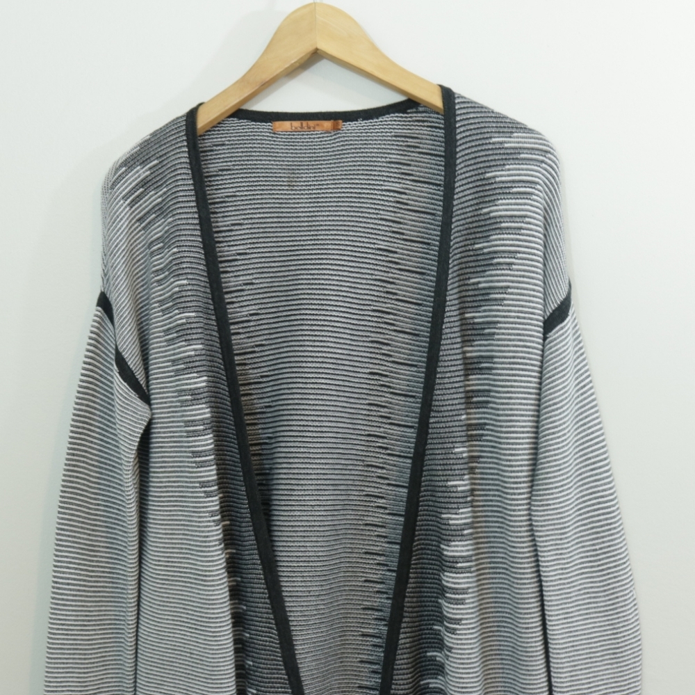 Belldini Cotton Blend Knit Open Cardigan - Picture 3 of 8